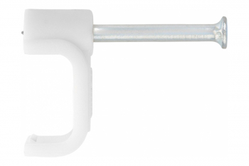 Электроустановочные скобы СИБРТЕХ 7 мм, прямоугольный профиль, 50 шт. 47535
